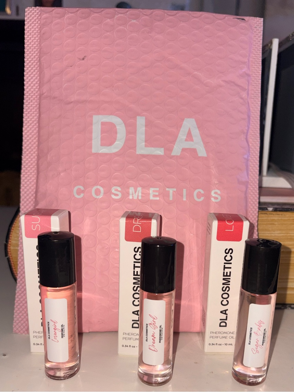 DLA Cosmetics fragrance oil lot. (3) NIB